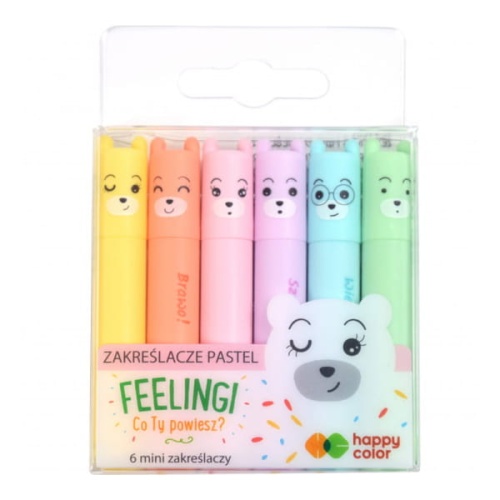 Zestaw zakreślaczy Happy Color Feelingi - 6 kolorów.jpg
