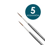 Pędzle syntetyczne Da Vinci COLINEO krótkie trzonki, RIGGER OKRĄGŁE seria 1222