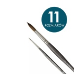 Pędzle syntetyczne Da Vinci COLINEO krótkie trzonki, OKRĄGŁE seria 5522
