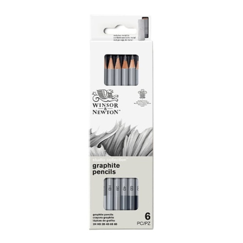 Zestaw ołówków Winsor&Newton Studio Collection 2H-8B - 6 sztuk.jpg