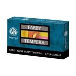  Zestaw farb temper ASTRA w tubce 6 kolorów x 20ml