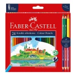 Kredki ołówkowe FABER-CASTELL ECO Zamek Wawel - 24+6 kol. - edycja specjalna 