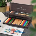 Zestaw artystyczny Faber-Castell Art & Graphic 53 elementy - drewniana kaseta