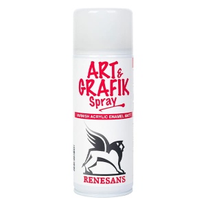 Werniks, lakier uniwersalny akrylowy Renesans Art&Grafik w spray'u - 400ml,  matowy 