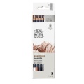 Zestaw węgli w ołówku Winsor&Newton Studio Collection z gumką - 5 sztuk.jpg