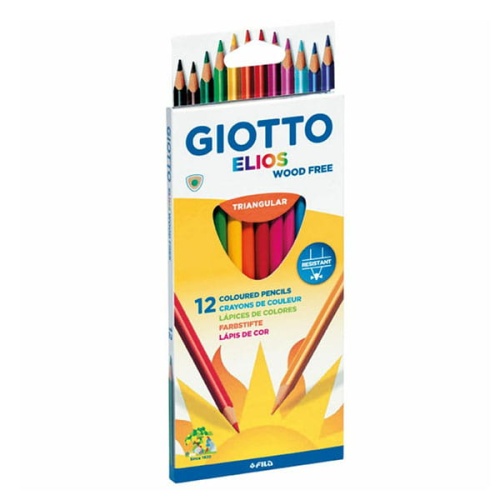 Kredki bezdrzewne trójkątne GIOTTO ELIOS - 12 kolorów.jpg