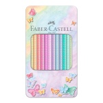 Kredki ołówkowe FABER-CASTELL COLOUR GRIP SPARKLE 12 kolorów pastelowych