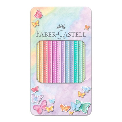 Kredki ołówkowe FABER-CASTELL SPARKLE - 12 kolorów pastelowych.jpg