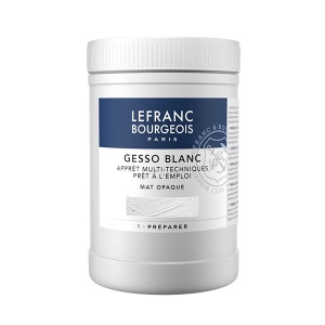 Grunt malarski do farb olejnych i akrylowych, gesso Lefranc & Bourgeois 1000ml - białe