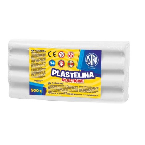 Plastelina modelarska Astra - 1 kg, biała
