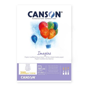 Blok Canson Imagine Mix Media - 200g, 50ark. A3