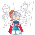 Kolorowanki z pacynkami Graffy Puppet Avenue Mandarine - smoki i rycerze.jpg