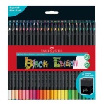 Kredki ołówkowe trójkątne FABER-CASTELL Black Edition 50 kolorów