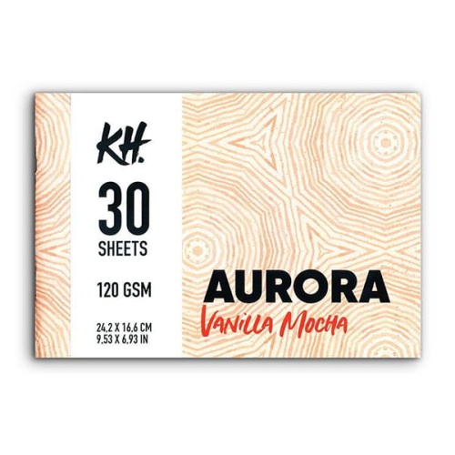 Szkicownik, blok do rysunku AURORA Vanilla Mocha - 120g, 30ark, 24,2 x 16,6 cm.jpg