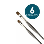 Pędzle syntetyczne Da Vinci COLINEO krótkie trzonki, FLAT PŁASKIE seria 5822