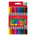 Flamastry dwustronne FABER-CASTELL - 10 kolorów