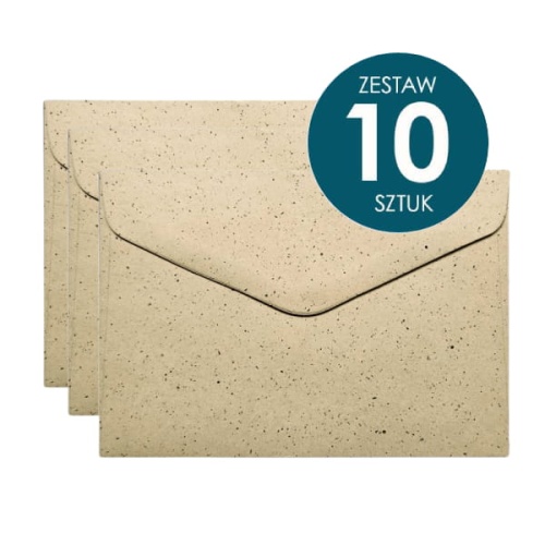 Koperta Galeria Papieru C6, 114x162mm, Pepper brązowy - 10 sztuk