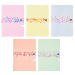 Zeszyt OXFORD Flowers A4, 60k., kratka 