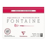 Blok do akwareli FONTAINE Clairefontaine - Grain Fin - 300g, 25ark, 24x30cm
