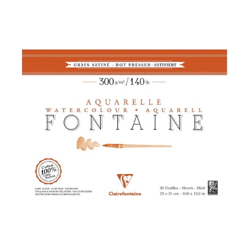 Blok do akwareli FONTAINE Clairefontaine - Satine - 300g, 20ark, 23x31cm.jpg