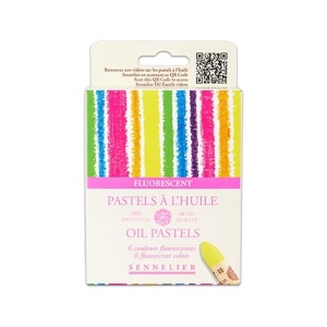 Pastele olejne SENNELIER  - 6 kol. fluorescent