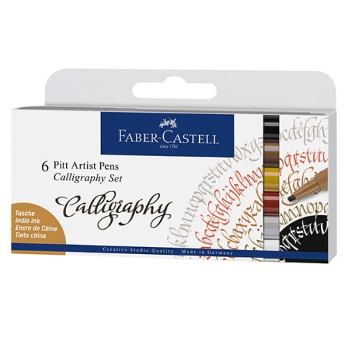 Zestaw flamastrów Pitt Artist Pens Calligraphy Set - 6 kolorów.jpg