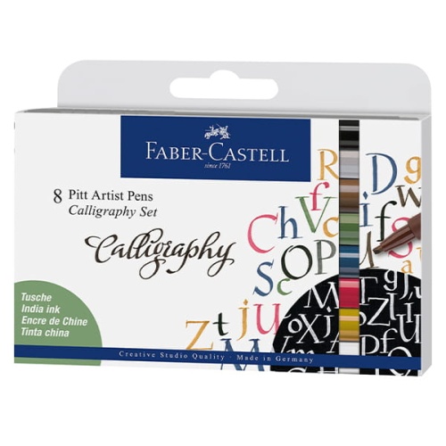 Zestaw flamastrów Pitt Artist Pens Calligraphy Set - 8 kolorów.jpg