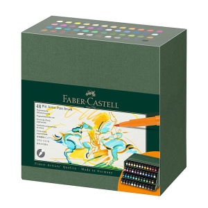 Zestaw flamastrów artystycznych Faber Castell Pitt Artist Studio - 48 kolorów