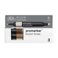 Zestaw markerów artystycznych Promarker Winsor&Newton - brown tones 3 kol..jpg