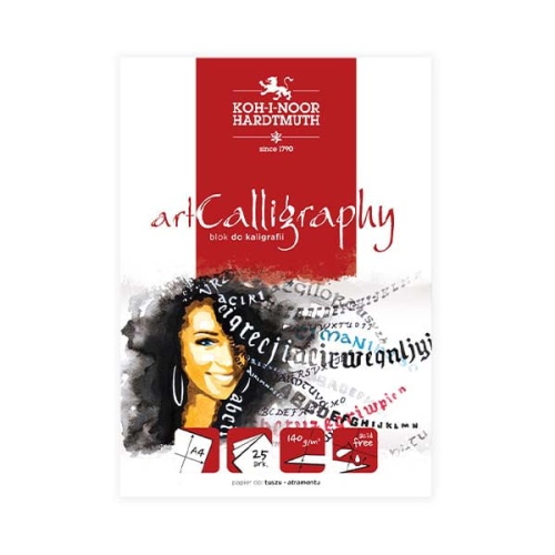 Blok do kaligrafii Koh-i-noor artINK - 140g, 25ark, A5 klejony.jpg