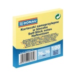Karteczki samoprzylepne DONAU 76x76mm - żółte