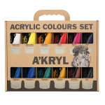 Zestaw farb akrylowych Renesans A'KRYL - 12x100ml