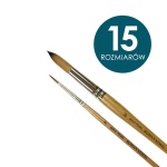 Pędzle syntetyczne Roman Szmal Gold Pearl krótkie trzonki, okrągłe