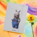 Teczka papierowa z gumką narcissus A4 Nosorożec