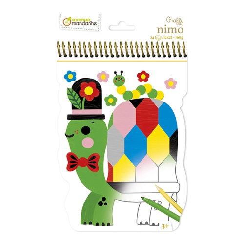 Kolorowanka dla najmłodszych Avenue Mandarine Graffy Nimo - Turtle.jpg