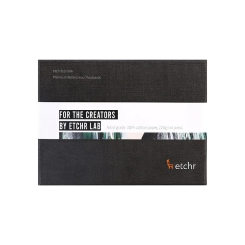Zestaw kart akwarelowych (pocztówki) Etchr Premium Watercolour Postcards - 220g, 10,5x15cm hot press 100 kart