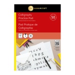 Blok do kaligrafii MANUSCRIPT Calligraphy Practise Pad  - 50ark, A4 - białe kartki