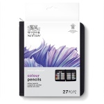 Kredki ołówkowe Winsor&Newton Studio Collection + piórnik - 27 elementów 