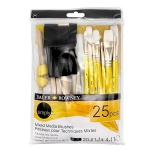 Zestaw pędzli Daler Rowney Mix Media + etui - 25 sztuk