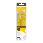 Zestaw pędzli Daler Rowney Mix Media + etui - 10 sztuk