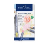 Kredki akwarelowe Faber Castell Goldfaber Aqua - 12 kolorów pastelowych ( opakowanie metalowe)