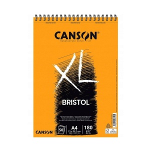 Blok szkicowy Canson XL Bristol - 180g, 50ark, A4, na spirali