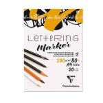Blok do kaligrafii i letteringu Clairefontaine Lettering Marker  190g 20 ark. A4