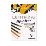 Blok do kaligrafii i letteringu Clairefontaine Lettering Marker 190g 20 ark. A5