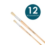 Pędzle szczecinowe Renesans 6003R długie trzonki, okrągłe