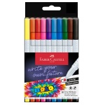 Flamastry Faber-Castell GRIP BOLDPEN - zestaw 10 kolorów