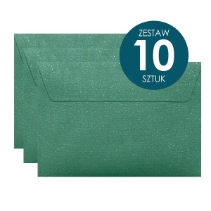 Koperta Galeria Papieru C6, 114x162mm, Mika zielony - 10 sztuk
