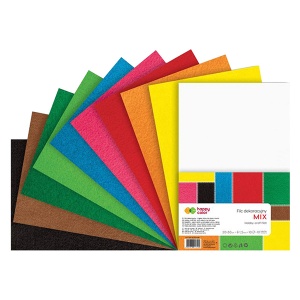 Filc dekoracyjny Happy Color - 10ark, 20x30cm - MIX KOLORÓW