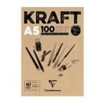 Blok rysunkowy KRAFT Clairefontaine - 90g, A5, 100ark.