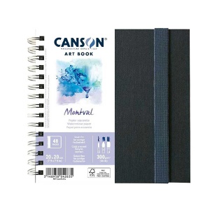 Szkicownik do akwareli Canson Art Book Montval - 300g, 24ark, 20x20cm na spirali 
